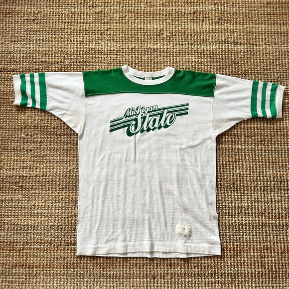 sportswear Other - Vintage 80s Raglan MSU Michigan State Tshirt XL